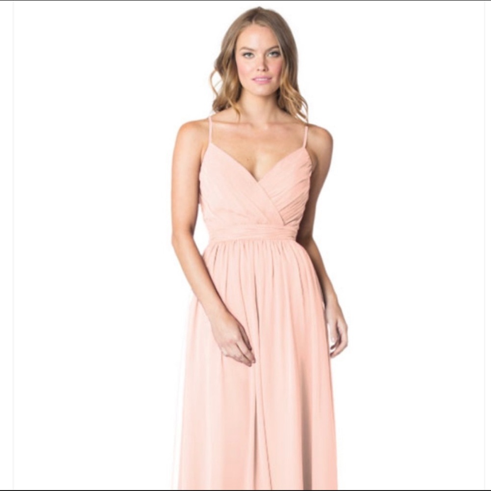 Bari Jay Bridesmaid V-Neck Gown